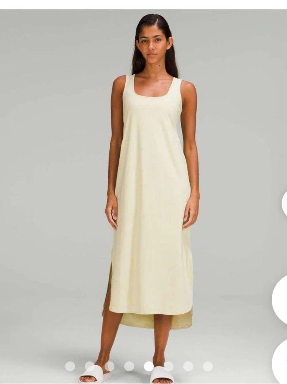 Lululemon Pima Cotton Open-Back Dress in Dewy size 4 *tiny flaw*